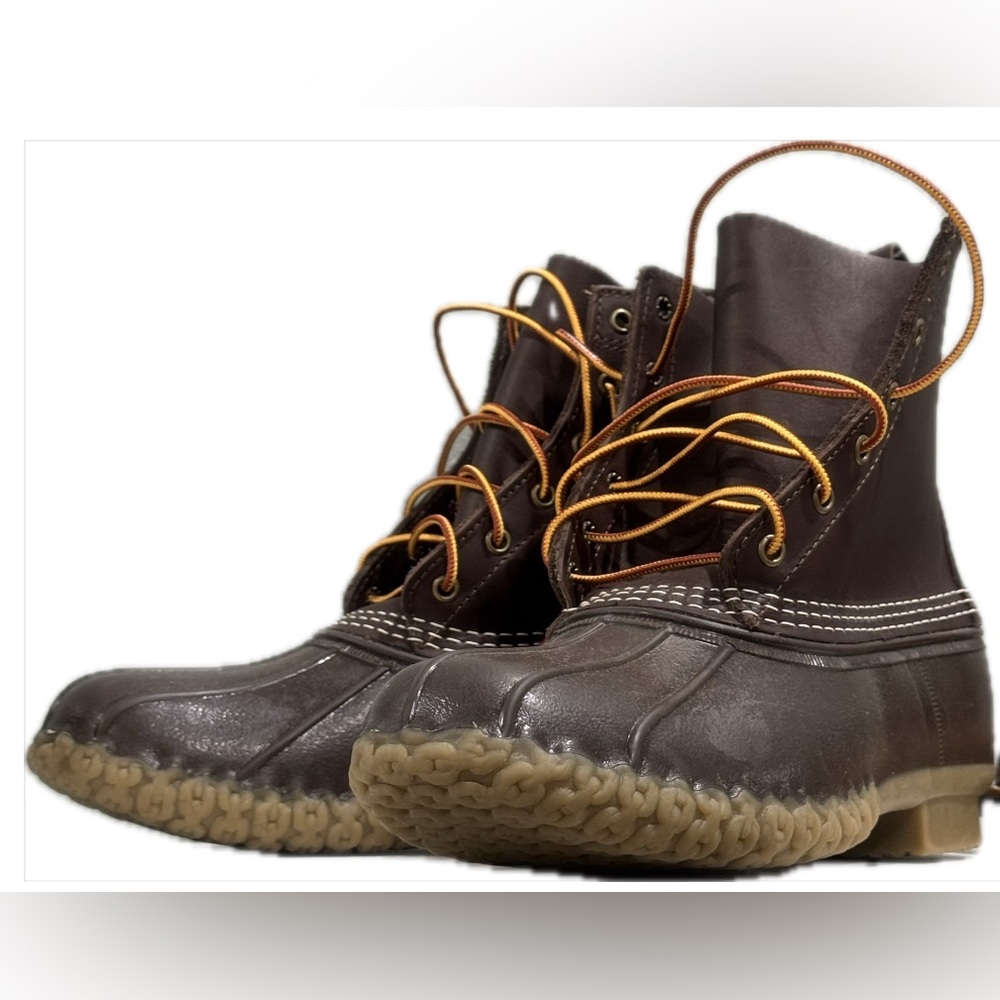 L.L. Bean Men's Brown/Tan Opaque Boots 8” Size 10.5 M NWOT